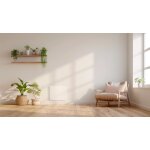 Radiateur lectrique fixe  inertie sche fonte 1000w bestherm bia horizontal blanc