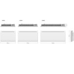 Radiateur électrique à inertie roswell blanc céramique 1500w Radiateur électrique à inertie roswell blanc céramique 1500w