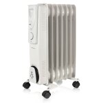 Radiateur � huile 7 el�ments, 3 niveaux de puissance, r�gulateur de temp�rature, 1500w, blanc, emerio, ...