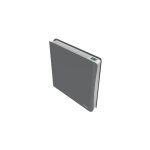 Radiateur � inertie pierre + film 1000w gris blanc