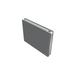 Radiateur  inertie pierre + film 1500w gris blanc