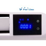 Radiateur split cramique 2000 w, mural, blanc, tlcommande, minuterie, 3 modes de fonctionnement