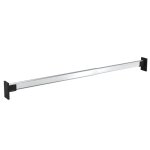 Rails de garde - robe tlescopiques 2 pcs argent 58 - 100 cm vidaxl vidaxl