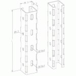 Rail de supportage - 1000 mm gewiss