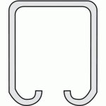 Rail tubulaire haut pour porte coulissante - longueur 3 m - s�rie 130 000 rob