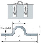 Rail a visser rapido 289 pour portail coulissant - diam�tre 19, 5 mm comunello