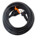 Rallonge tanche 2p + t h07rn - f 3x 1, 5mm 10m avec clip de fixation orange - zenitech