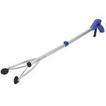 Ramasseur de déchets pliable pour le ramassage des déchets de feuilles de jardin (poignée bleue) Ramasseur de déchets pliable pour le ramassage des déchets de feuilles de jardin (poignée bleue)