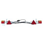 Rampe feux remorque agricole reglable de 1, 22 m a 2, 10 m - cable 12, 5 m + led Rampe feux remorque agricole reglable de 1, 22 m a 2, 10 m - cable 12, 5 m + led