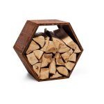 Range b�ches hexagonal modulable harena en acier rouill� - rouill� - rouill� - -