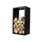 Range b�ches rectangulaire elo en acier noir 45x30x80 cm - -