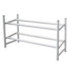 Range - chaussures extensible à poser blanc, 12 paires maximum h. 35 x l. 62 cm Range - chaussures extensible à poser blanc, 12 paires maximum h. 35 x l. 62 cm