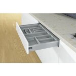 Range couverts argent� orgatray 440 - argent - l501 - 600 mm hettich