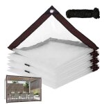 Rapduty - bche impermable en pvc tarlii avec oeillets mtalliques, fournitures de couverture de serre ...