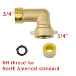 Rapduty - mathiateur de tuyau d'arrosage en laiton, connecteur hexagonal avec prise confortable, vannes ...