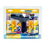 Rapid eg212 pistolet  colle de diamtre 12 mm et de 4 sortes de 24 btons de colle 5000530, bleu