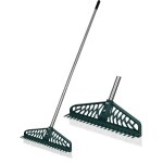 Rteau de gazon artificiel double face pour jardin, jardin, pelouse, pelouse, pelouse, tapis, poils d'animaux ...