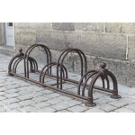 Râtelier à vélos 5 vélos - 2 niveaux modèle versailles marron - mottez b129usrg Râtelier à vélos 5 vélos - 2 niveaux modèle versailles marron - mottez b129usrg