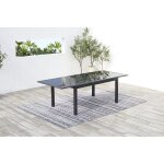 Ravenne 8. salon de jardin en aluminium 8 places gris
