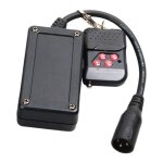 Recepteur de telecommande sans fil portable xlr 3 broches pour machine a fumee et brouillard, controleur ...