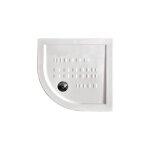 Receveur de douche 90x90 h. 5, 5 semi - circulaire en ceramique gamme linea