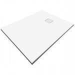 Receveur de douche antidrapant recoupable - 120x90 cm - blanc - fiteo pellet asc