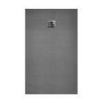 Receveur de douche � carreler 160�80 cm avec bonde � sortie horizontale grille finition chrome