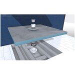 Receveur de douche  carreler 90x90 cm avec bondes  sortie verticale - grille noire