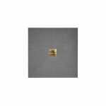 Receveur de douche � carreler 90x90cm avec bonde � sortie horizontale - grille finition or bross�