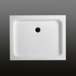 Receveur de douche en ceramique rectangulaire 70x90 cm topazio