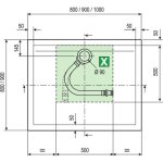 Receveur de douche extra - plat 90x90 cm - new olympic novellini