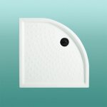 Receveur de douche semi - circulaire en ceramique 90x90 malta