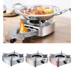 R�chaud a alcool portable br�leur en alliage d'aluminium four l�ger coupe - vent pour les randonneurs ...