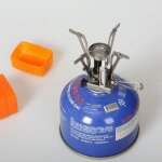 Rchaud a gaz portable et pliable 3000w, mini fourneau a fente pour camping en plein air, randonne pique ...