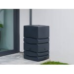 Rcuprateur d'eau de pluie mural anthracite avec robinet 450 l - nature