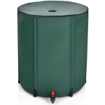 R�cup�rateur d'eau de pluie pliable costway - 225 l - pvc - robinet et filet filtrant pour jardin