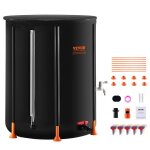 Rcuprateur d'eau de pluie pliable - vevor - 250 l - kit trop - plein pour rcuprer eau arroser jardin ...