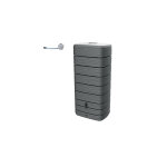R�cup�rateur d'eau r�cup'o + kit collecteur - gris anthracite - 650 l - eda