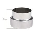 Reducteur de conduit de fumee pour tuyau rigide en acier inoxydable de 110 mm / 50 mm