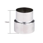 Reducteur de conduit de fumee pour tuyau rigide en acier inoxydable de 110 mm / 50 mm