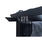 Regia : tonnelle autoportante 3x3m, structure aluminium et toile polyester grise