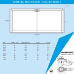 Rgle en aluminium crante forme  h  profil ferm 1, 2 m 380606 taliaplast