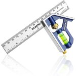 R�gle d'angle de combinaison workpro, equerre � combinaison 150mm en acier inoxydable, equerre combin�e ...