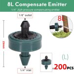 Rgulateur de compensation de pression goutte -  - goutte de jardin, metteur de, irrigation  dbit ...