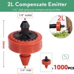 Rgulateur de compensation de pression goutte -  - goutte de jardin, metteur de, irrigation  dbit ...