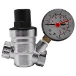 Rgulateur de pression d'eau de 1 / 2 pouces avec manomtre, vanne de maintien de pression, vanne de ...