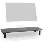 Rhausseur pour cran duronic dm052 - 4 en verre noir (70 x 24 cm)