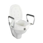 Rehausseur avec poignes pour abattant wc secura - plastique - blanc