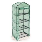 Relaxdays 10018891 - 349 serre de jardin �tag�re avec b�che amovible balcon terrasse tente