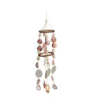 Relaxdays 10021122 cloche et carillon multicolore bois